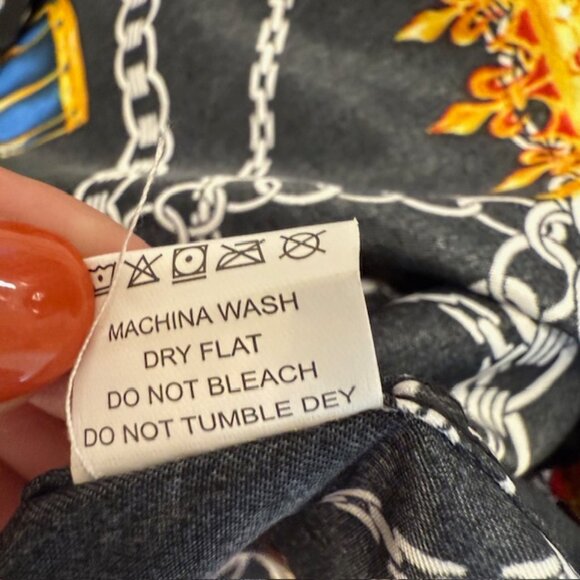 Suslo Couture Button Up Shirt Men’s XL All Over Print Crown Print Royalty - Picture 6 of 10